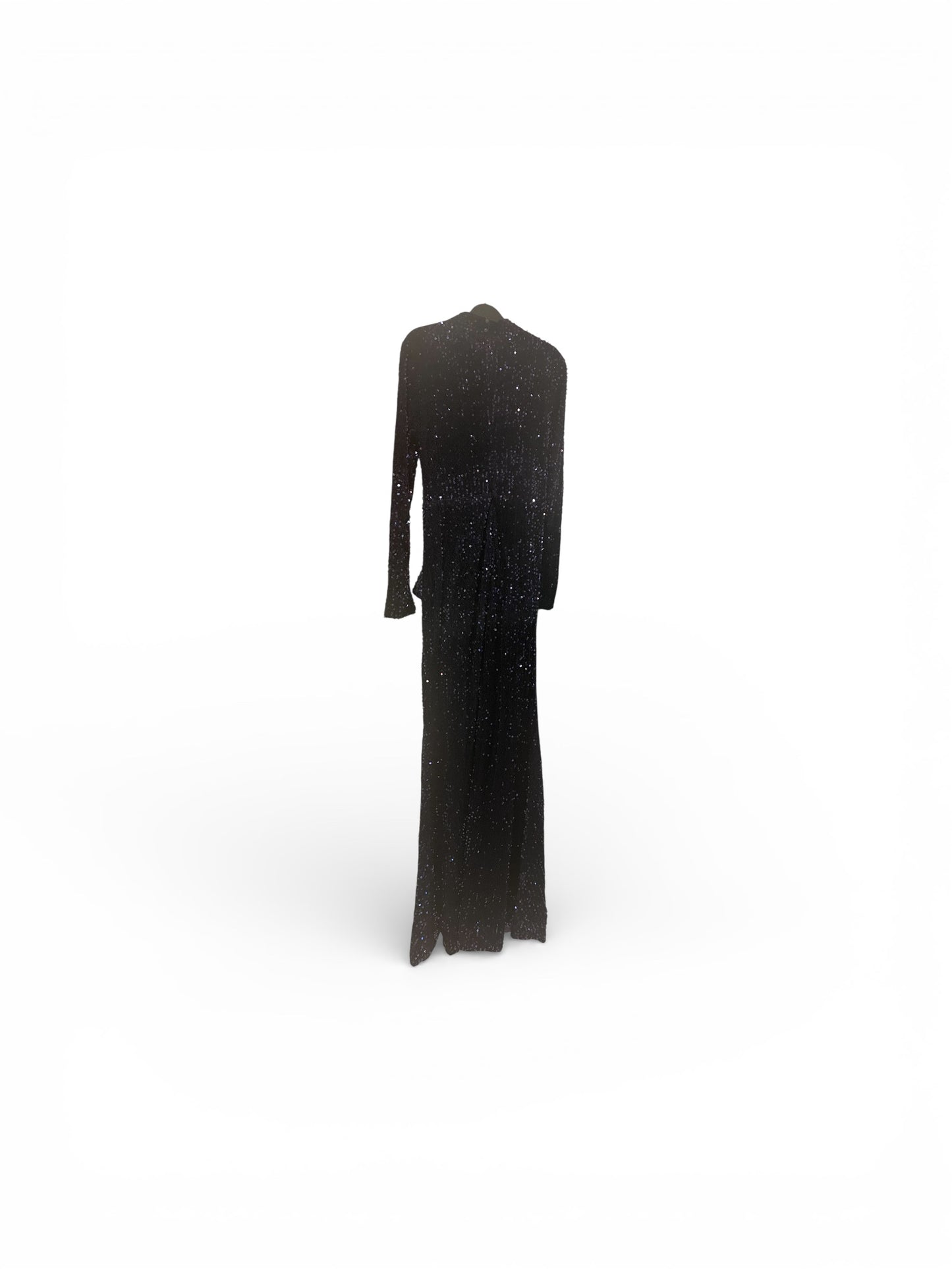 Black dress on a white background