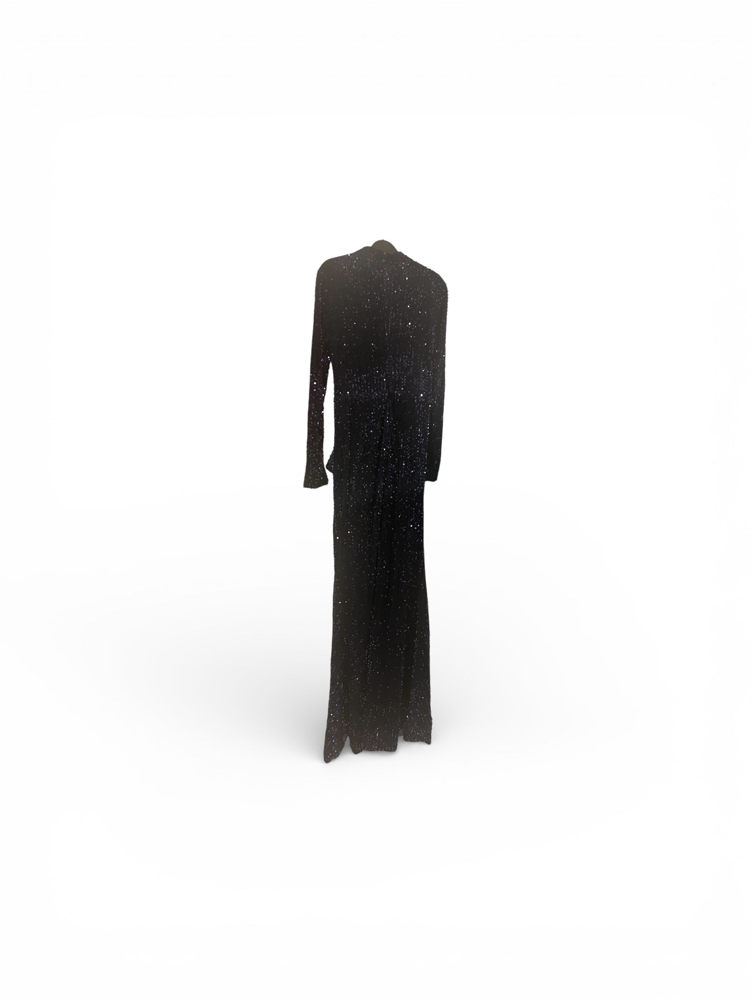 Black dress on a white background